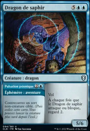 Dragon de saphir // Pulsation psionique