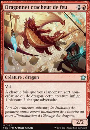 Dragonnet cracheur de feu