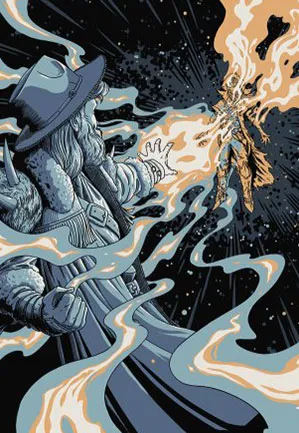 Drain de mana - Illustration