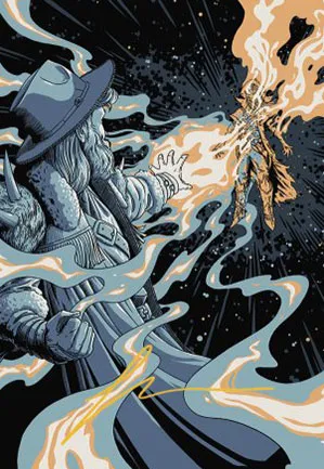 Drain de mana - Illustration