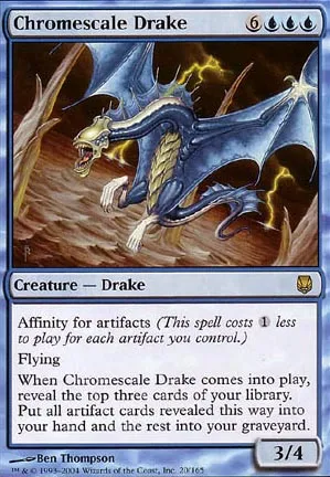 Drakon à écailles de chrome