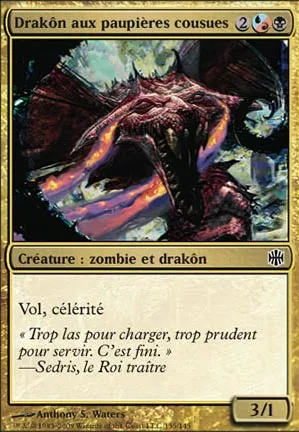Drakôn aux paupières cousues