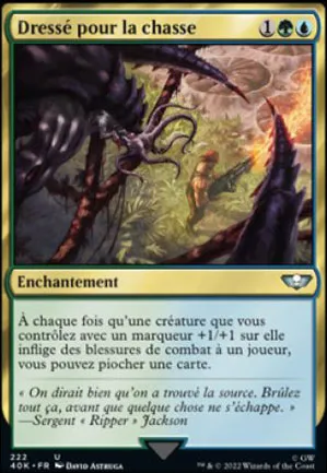 Dressé pour la chasse