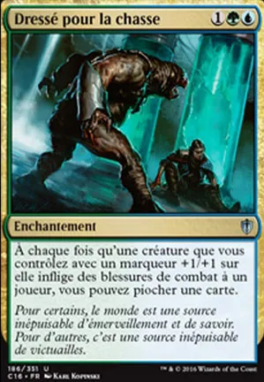 Dressé pour la chasse
