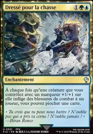 Dressé pour la chasse