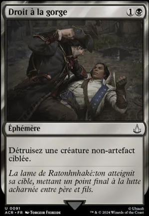 Droit à la gorge