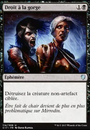 Droit à la gorge