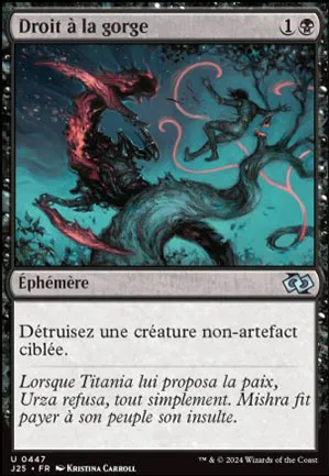 Droit à la gorge