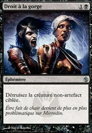 Droit à la gorge