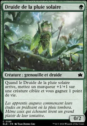 Druide de la pluie solaire