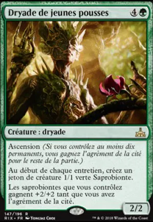 Dryade de jeunes pousses