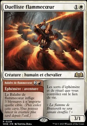 Duelliste flammecœur // Balafre de flammecœur