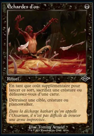 Échardes d'os