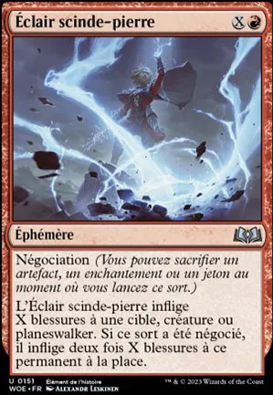 Éclair scinde-pierre
