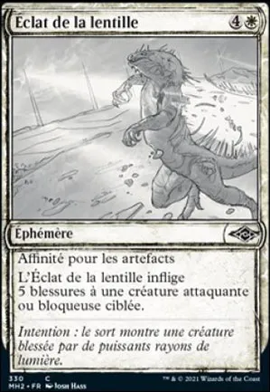 Éclat de la lentille