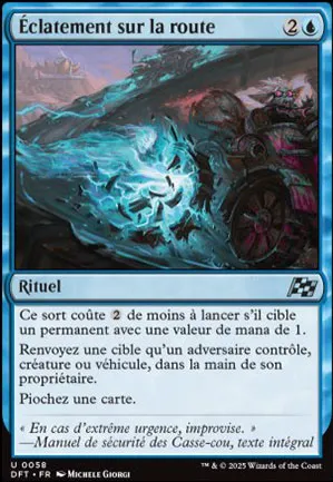 Éclatement sur la route