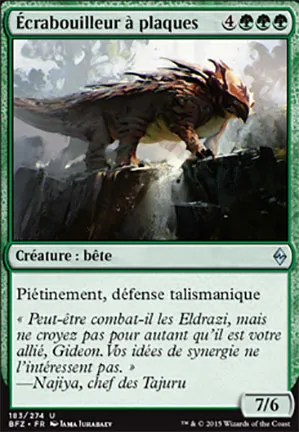 Écrabouilleur à plaques