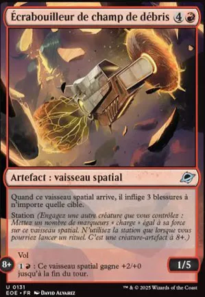 Écrabouilleur de champ de débris