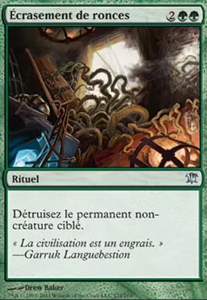 Écrasement de ronces