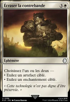 Écraser la contrebande