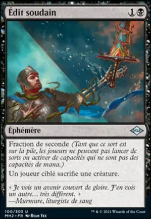 Édit soudain