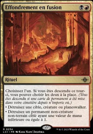 Effondrement en fusion