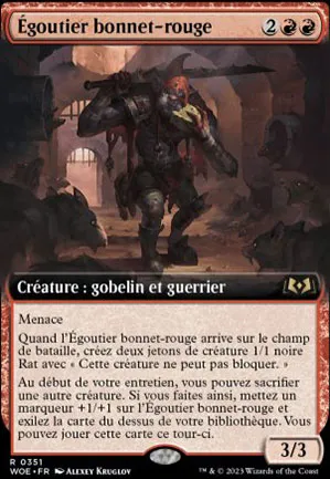 Égoutier bonnet-rouge