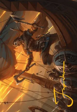 Eivor, parée au combat - Illustration