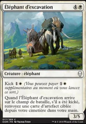 Éléphant d'excavation