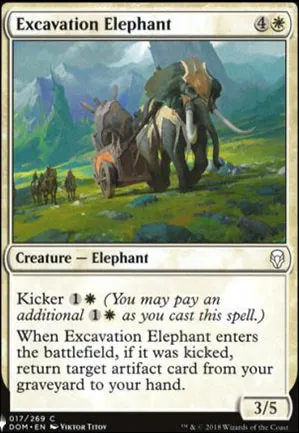 Éléphant d'excavation