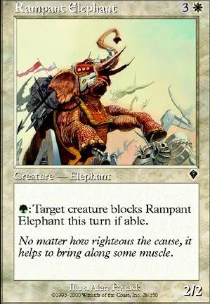 Éléphant déchaîné