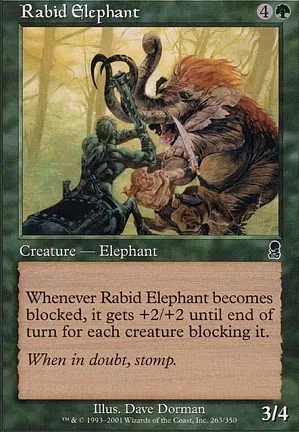 Éléphant enragé