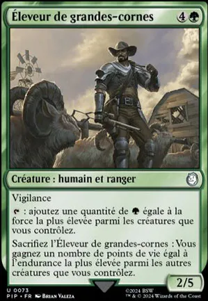 Éleveur de grandes-cornes