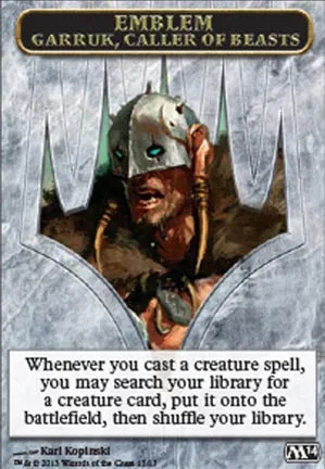 [Emblème] Garruk, meneur de bêtes