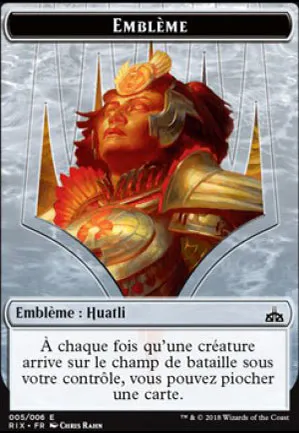 [Emblème] Huatli, championne radieuse