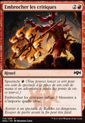 Embrocher les critiques