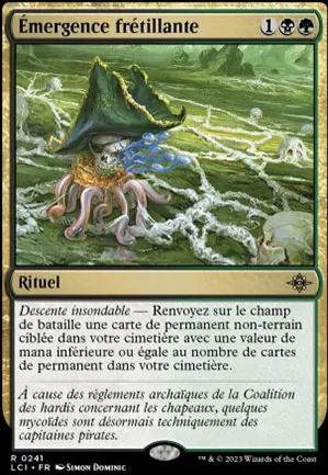 Émergence frétillante
