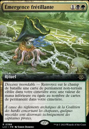 Émergence frétillante