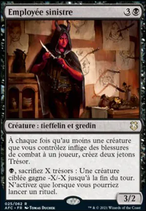 Employée sinistre
