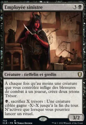Employée sinistre