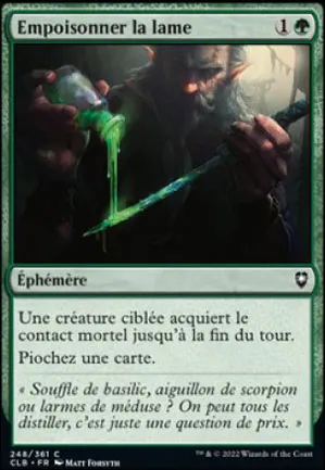 Empoisonner la lame