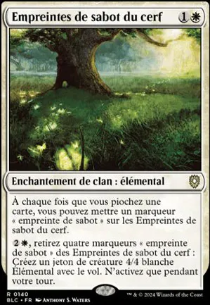 Empreintes de sabot du cerf
