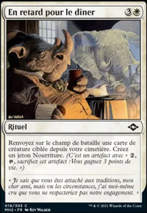 En retard pour le dîner