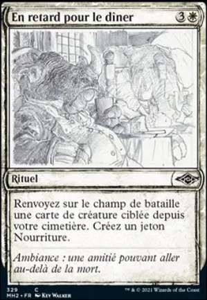 En retard pour le dîner