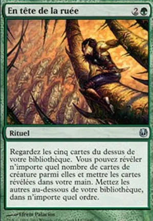 En tête de la ruée