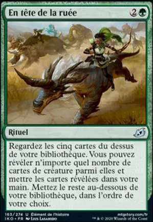En tête de la ruée
