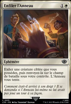 Enfiler l'Anneau