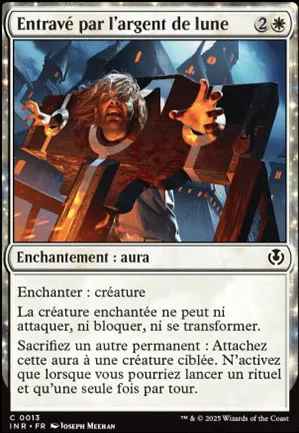Entravé par l'argent de lune
