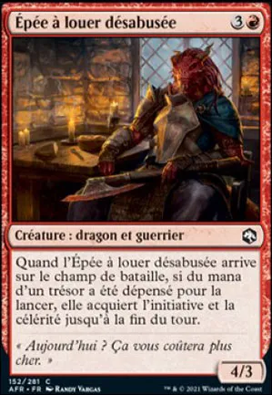Épée à louer désabusée