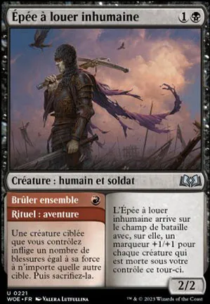 Épée à louer inhumaine // Brûler ensemble
